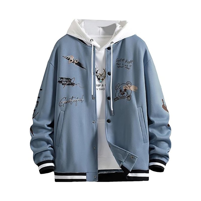 Jackets For Men Zipper Coat Casual Hooded Jacket Mens Designer Clothes Men Jacket Leather Arms OEM Service