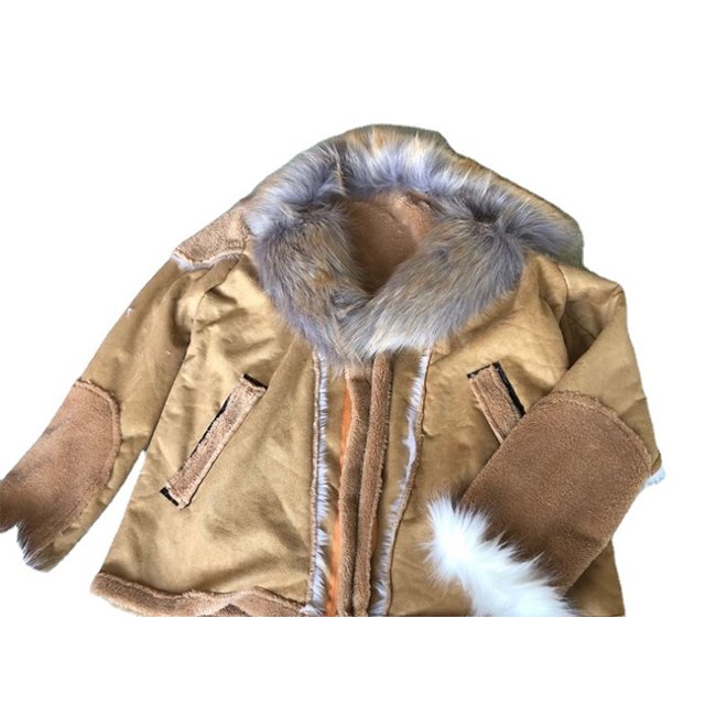 Excellent Quality Fashion Breathable Fur All In One Winter Men's Motorcycle Fur Jacket