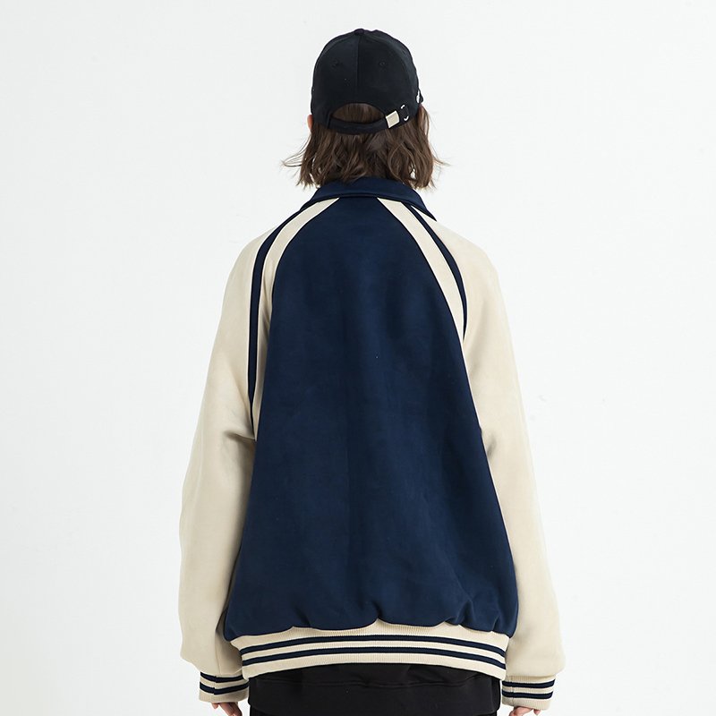 Manufacturer Women Varsity Jacket Suede Velvet Blazer Loose Baseball Jersey Coat Custom Designer Baseball Jacket For Men