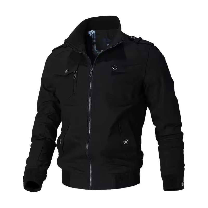 Custom LOGO Jacket New Version Casual Men's Youth Stand Collar Spring And Autumn Cotton Coat Men's Jacket