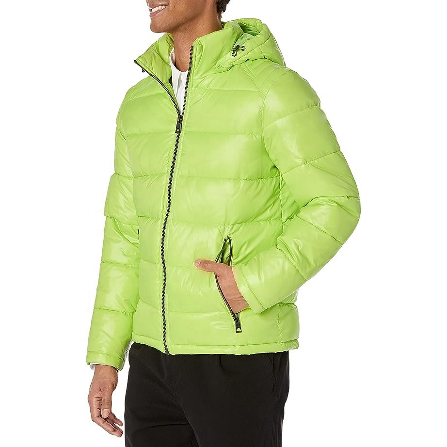 Wholesale Puffer Jacket Custom Logo OEM Printed High Quality Customized Winter Jacket For Men Bubble Puffer Jacket for men