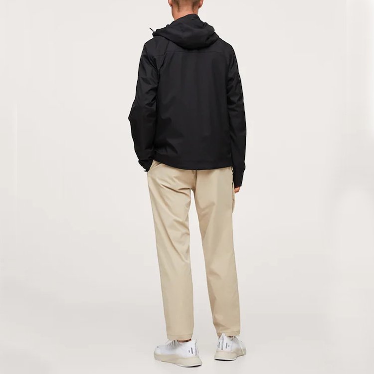 windbreaker jacket men's custom clothing logo Water-repellent hood jacket men
