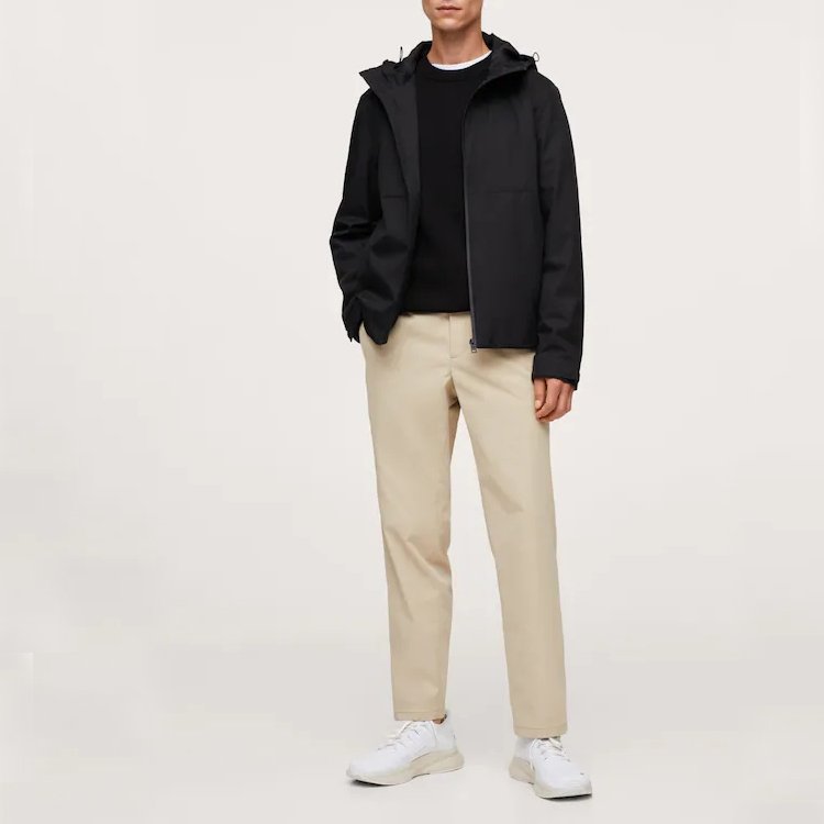 windbreaker jacket men's custom clothing logo Water-repellent hood jacket men