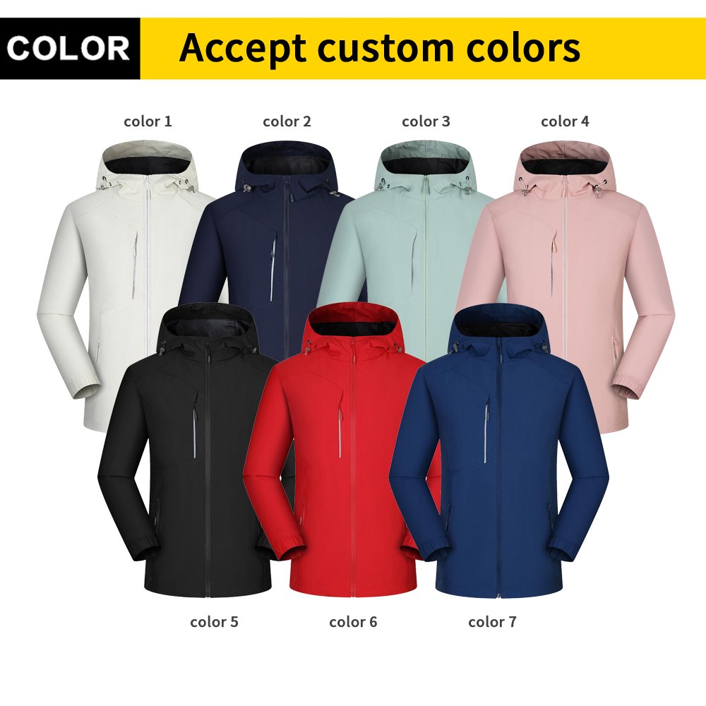 Thin charge clothes OEM work clothes autumn and winter outdoor tooling printed word solid color single-layer charge clothes