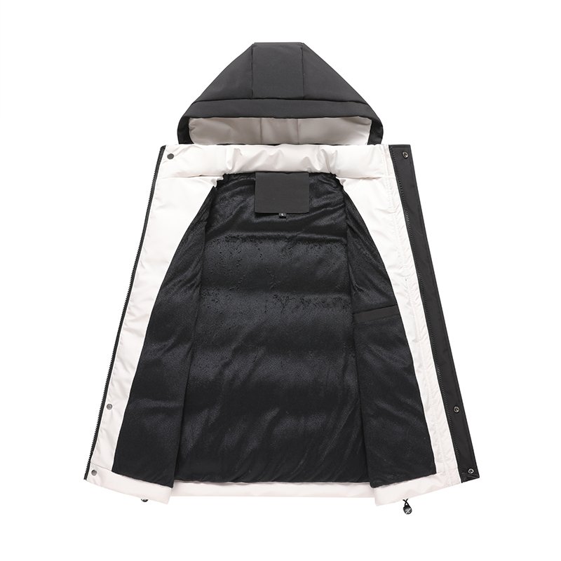 Autumn and winter casual vest hooded sleeveless jacket men's thickened warm custom bubble puffer gilet vest with pocket