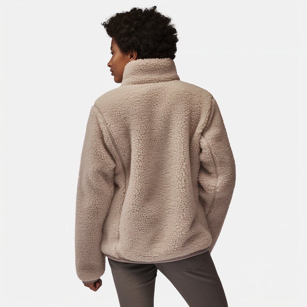 Custom Polar Fleece Zip Up Jackets All Over Print Men Oversized Loose Coat Fur Street Style Men'S Jacket With Pockets