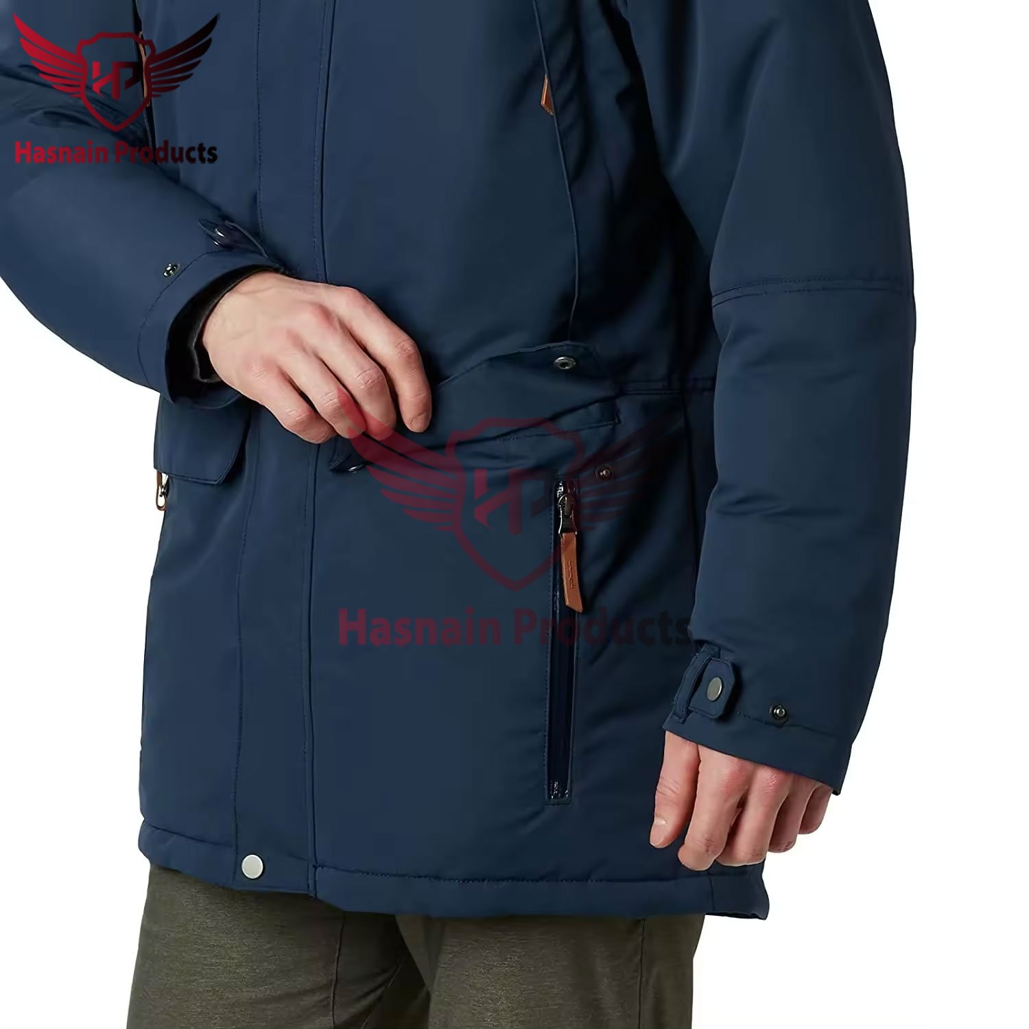 Premium Dropshipping Custom Men's Jacket: New Solid Color Plush Jacket for Spring and Autumn - Handsome Casual Parkas for Men