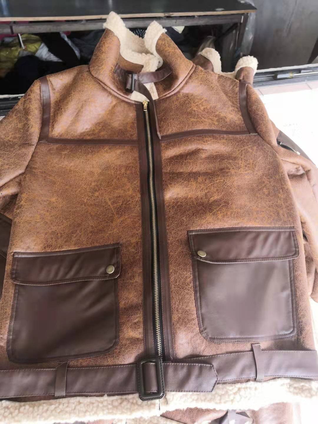 Winter Young Jackets Warm Cotton-padded Clothing Thickening Plus Size Pu Leather Men's Clothing Jacket Men
