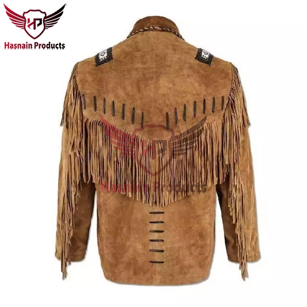 Men's Wholesale Price Genuine Slim Fit Blank Leather Cowboy Jacket For Sale High Top Quality Original Cow Suede Leather Jacket