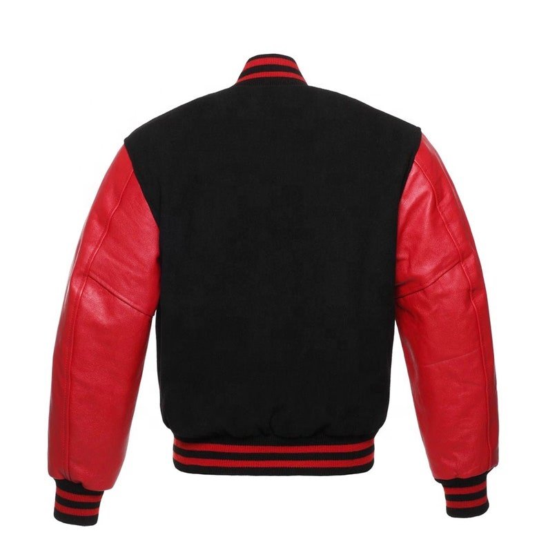 Sky Blue Color Men's Wool Body With White Leather Sleeves Jackets Custom Made Varsity Jackets BY ANAYAL SPORTS