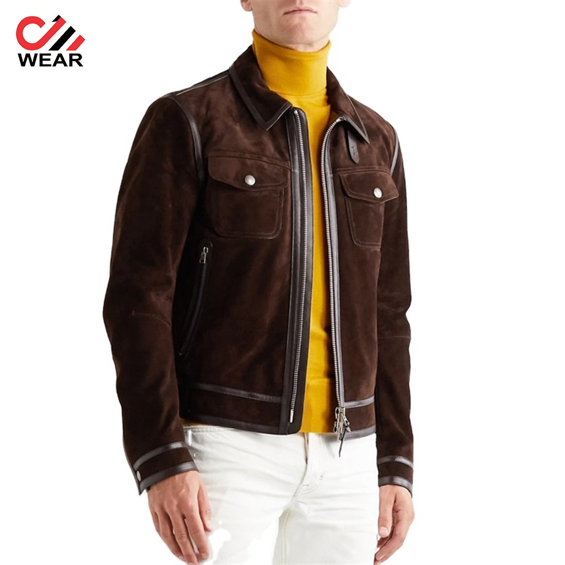 Suede Clothes Coats Cowboy Men's Leather Down Jackets Care Master Top Quality