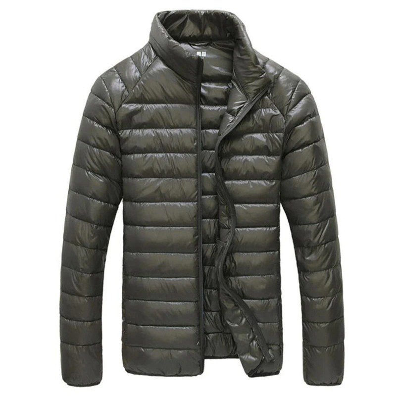 2022 Solid Color Men Casual Thick Warm Streetwear Coat Men New Winter Fashion puffer jackets Windproof Men's Jackets