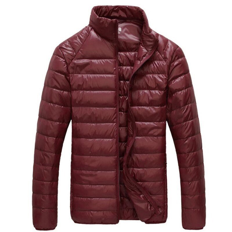 2022 Solid Color Men Casual Thick Warm Streetwear Coat Men New Winter Fashion puffer jackets Windproof Men's Jackets