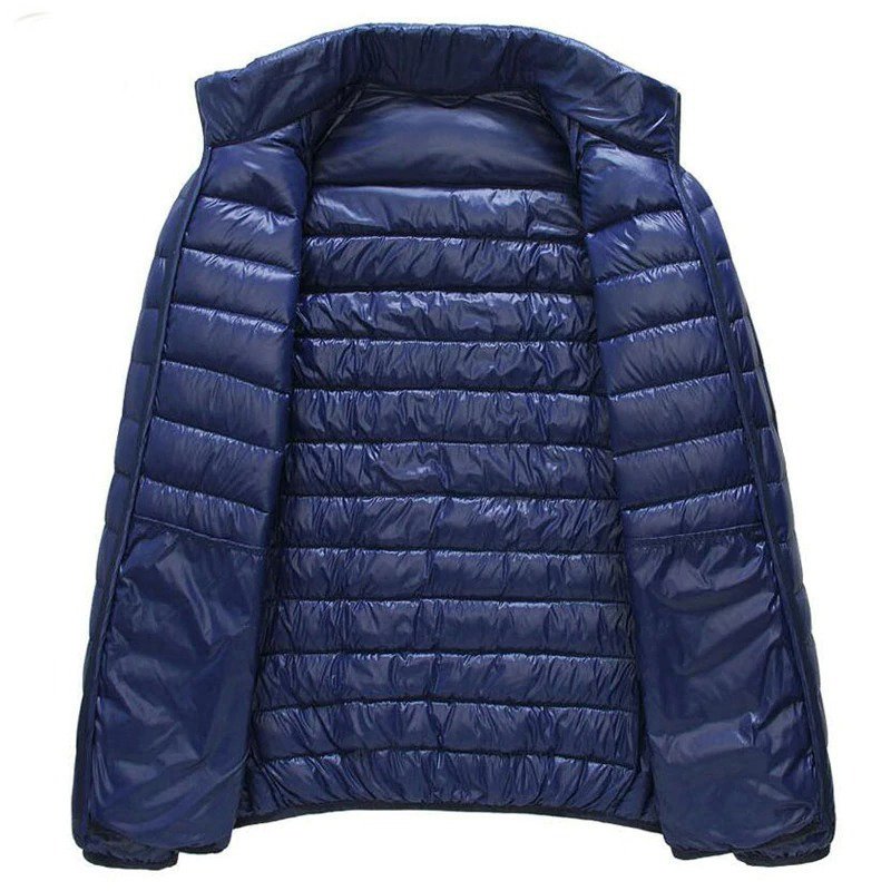 2022 Solid Color Men Casual Thick Warm Streetwear Coat Men New Winter Fashion puffer jackets Windproof Men's Jackets