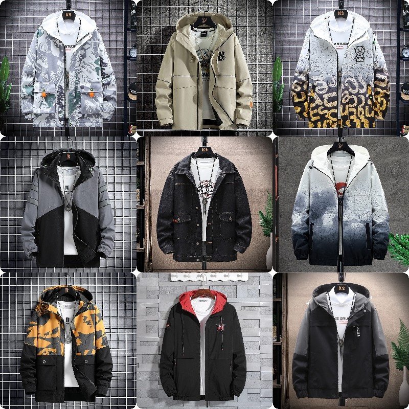 2023 High quality fashion men's short jacket coat autumn and winter men's jacket wholesale men's clothing