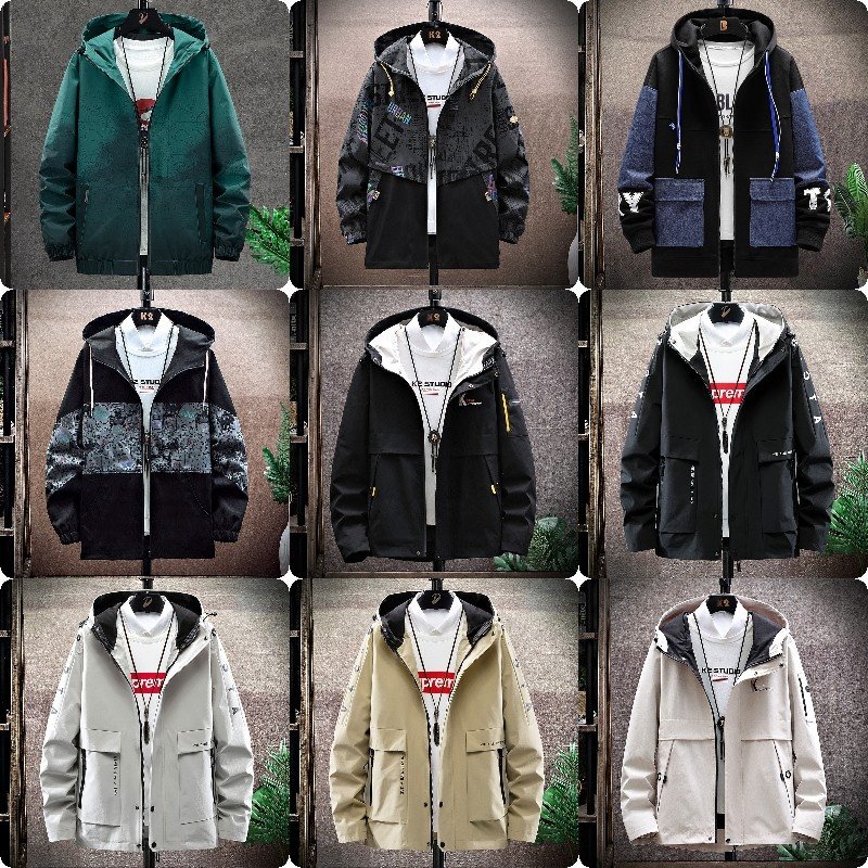 2023 High quality fashion men's short jacket coat autumn and winter men's jacket wholesale men's clothing