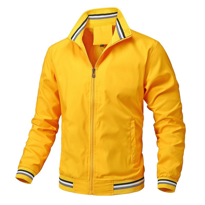 Custom Plus Size Fashion Men's Jackets Casual Waterproof Blank Golf Lightweight Windbreaker Bomber Jacket For Men