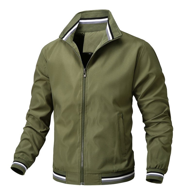Custom Plus Size Fashion Men's Jackets Casual Waterproof Blank Golf Lightweight Windbreaker Bomber Jacket For Men