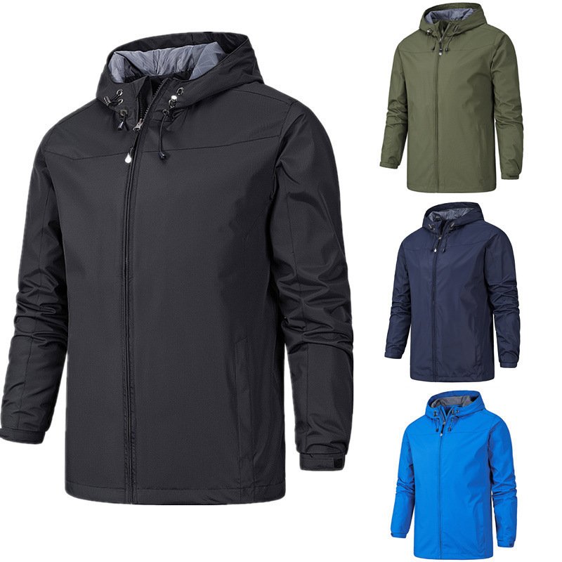 High Quality Man's Windproof Waterproof Jacket Breathable Customized Rain Jacket OEM LOGO Outdoor Jackets