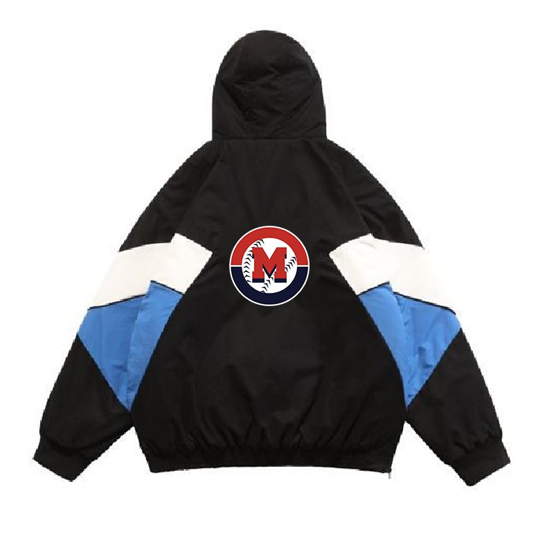 custom 2023 color contrast panel patch work pullover varsity letterman jackets custom men jacket for women