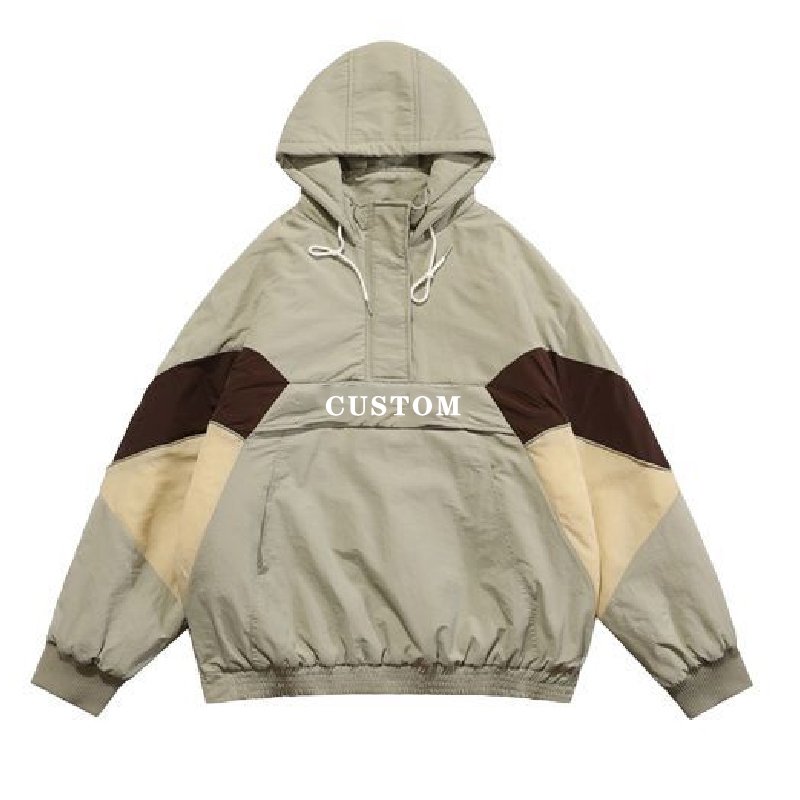 custom 2023 color contrast panel patch work pullover varsity letterman jackets custom men jacket for women