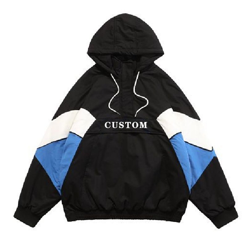 custom 2023 color contrast panel patch work pullover varsity letterman jackets custom men jacket for women