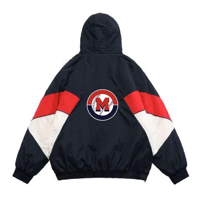 custom 2023 color contrast panel patch work pullover varsity letterman jackets custom men jacket for women