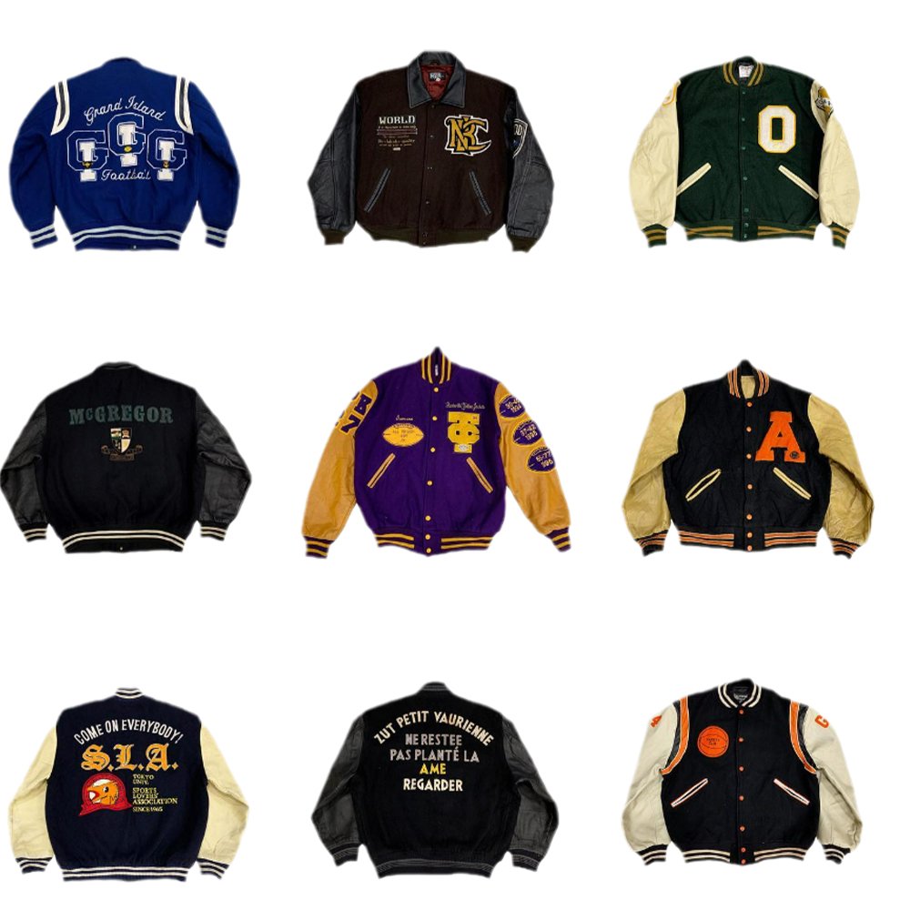 Custom Men's Basic Leather Baseball Varsity Jacket Waterproof Outwear with Logo Decoration Letterman Bomber Jacket