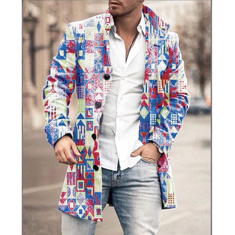 young men's students korean leisure woolen coat men's long coat clothes winter men's jacket handsome wind coat