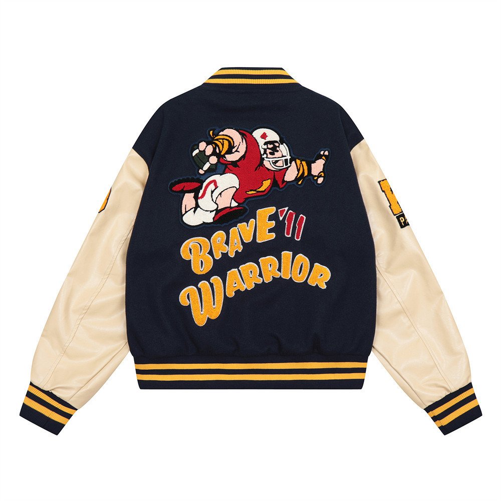 OEM/ODM Wholesale Outdoor Mens Sporty Softshell Jackets Windproof Black Casual Embroidery Men Varsity Jacket