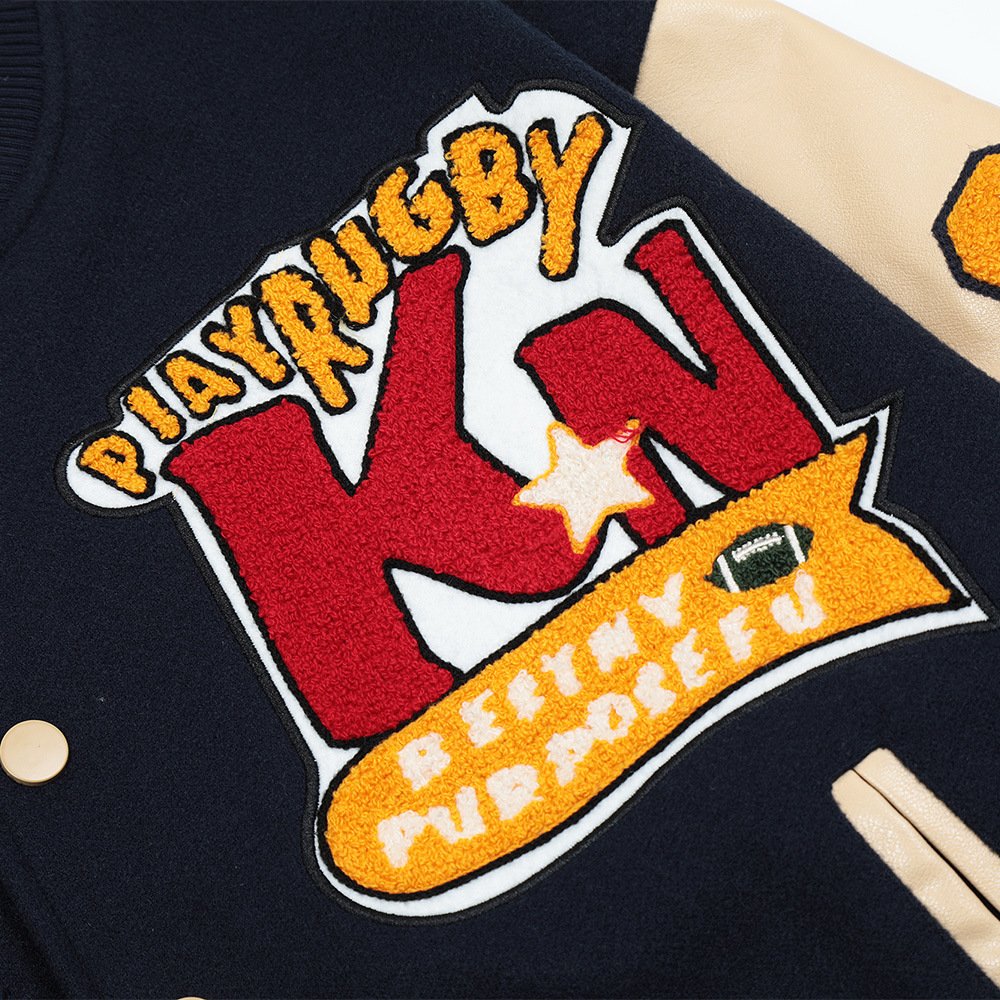OEM/ODM Wholesale Outdoor Mens Sporty Softshell Jackets Windproof Black Casual Embroidery Men Varsity Jacket