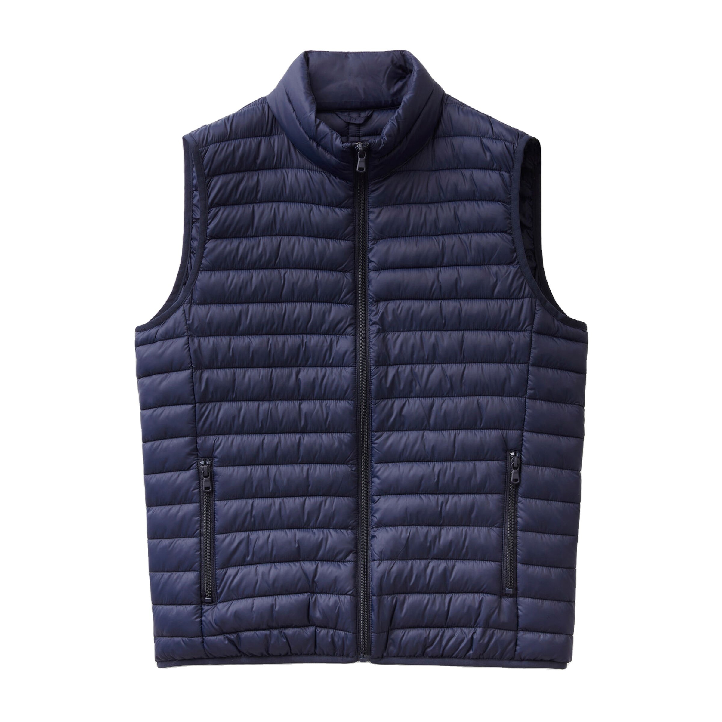 Customized Light-Weight Fashion Zipper Winter Puffer Jacket Half Sleeves Hooded Wholesale Product with Warm Fabric Cheap Price