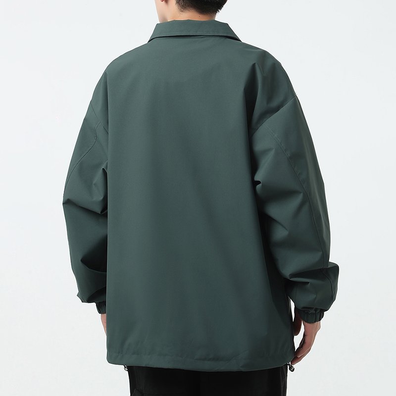 Custom Logo Men's Coach Jacket Loose Design Spring Wearing Men's Windbreaker Jacket Homme College Jacket