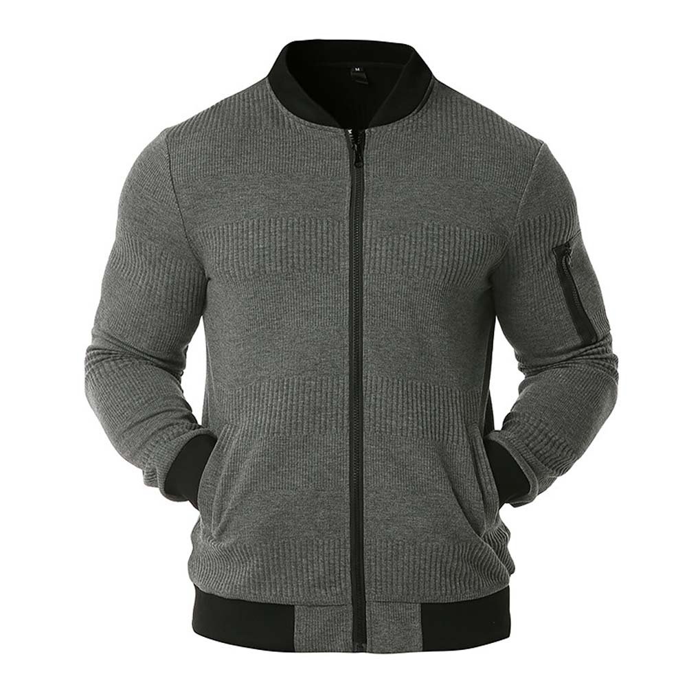 Factory custom Multi colors men's Jacket Cotton made Long Sleeve Bomber Jacket Front Zip Up Winter plus size jackets