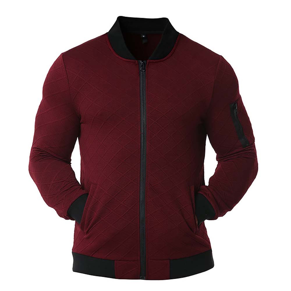 Factory custom Multi colors men's Jacket Cotton made Long Sleeve Bomber Jacket Front Zip Up Winter plus size jackets