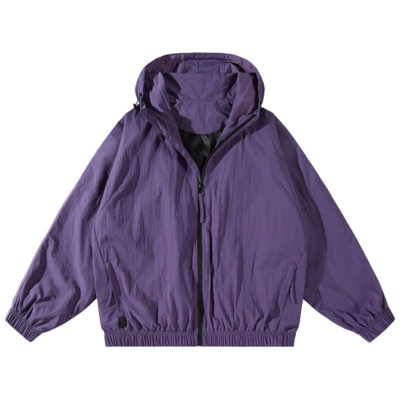 Wholesale High Quality Men Nylon Waterproof Outdoor Windbreaker Jacket With Hood And Pockets Men Sun Protection Light Jacket