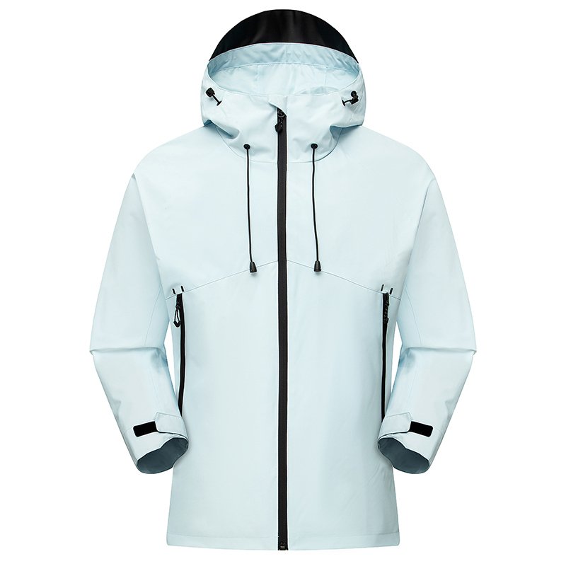 Men's Outdoor Windbreaker Jacket Hooded Casual Sport Pocketed Spring Fall Hiking XL Size Front Logo Custom Jacket For Men
