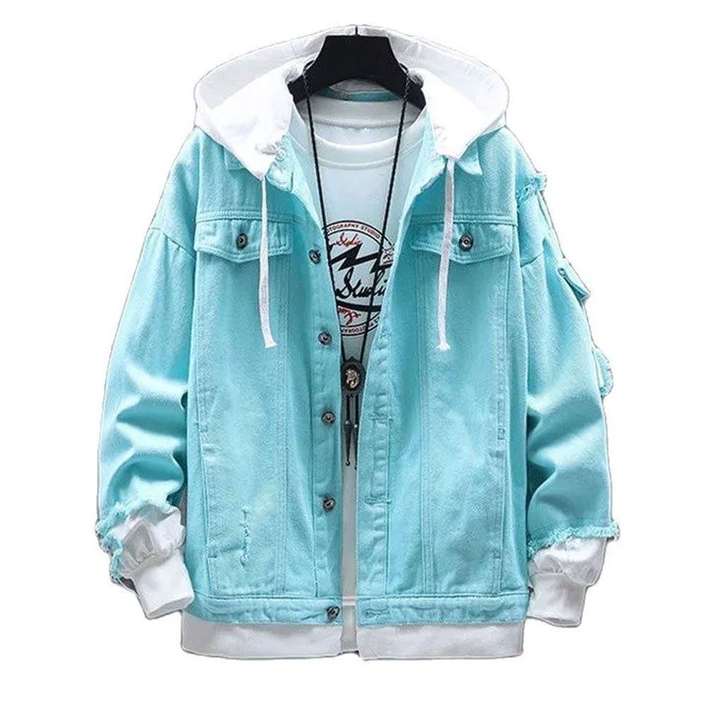 Superior Quality Customized Zip Fashion 2024 Long Sleeve Men's Casual Wear Breathable Denim Jacket Superior Quality Men's Jacket