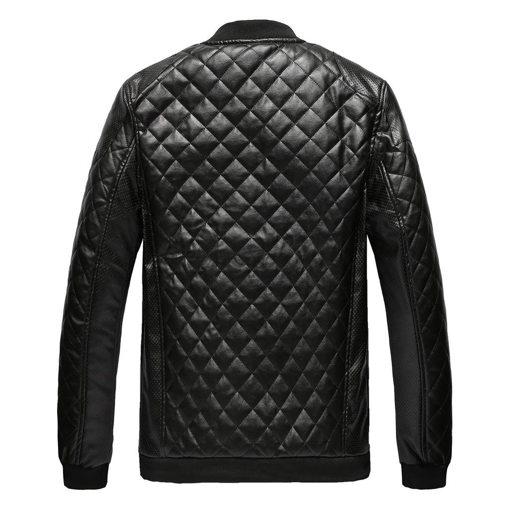 Customized Men Latest Design Brand Fashion Black Men's Bike Motor Leather Jacket 2023