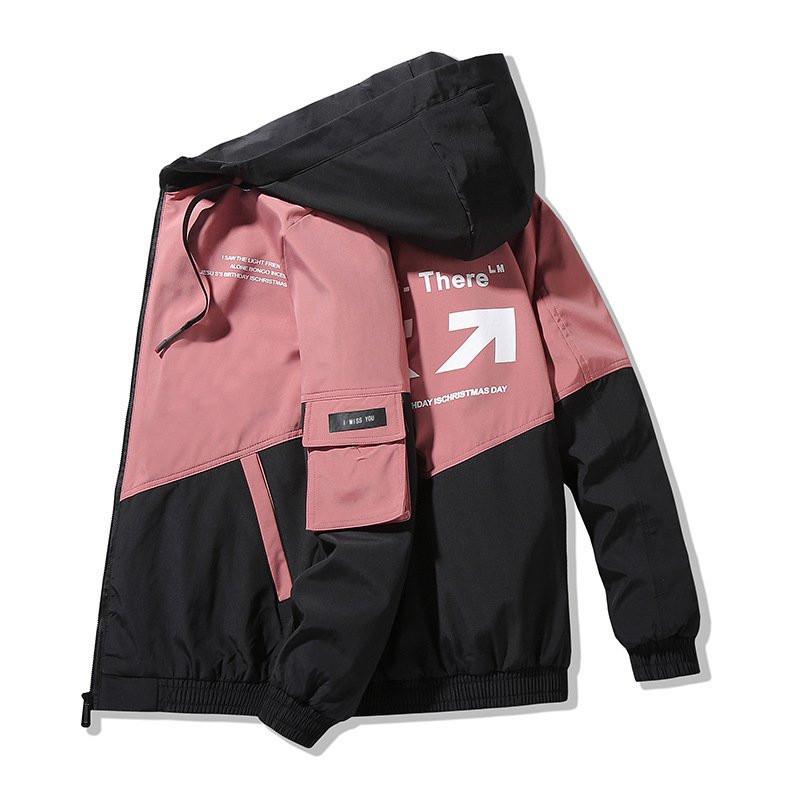 2021 Spring And Autumn Clothes Men Jacket Size 4XL Outwear Hooded Wadded Coat Slim Parka Men's Hooded Fashion Printed Jacket