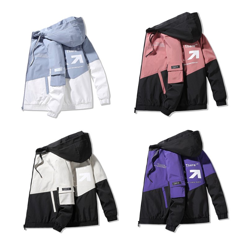 2021 Spring And Autumn Clothes Men Jacket Size 4XL Outwear Hooded Wadded Coat Slim Parka Men's Hooded Fashion Printed Jacket