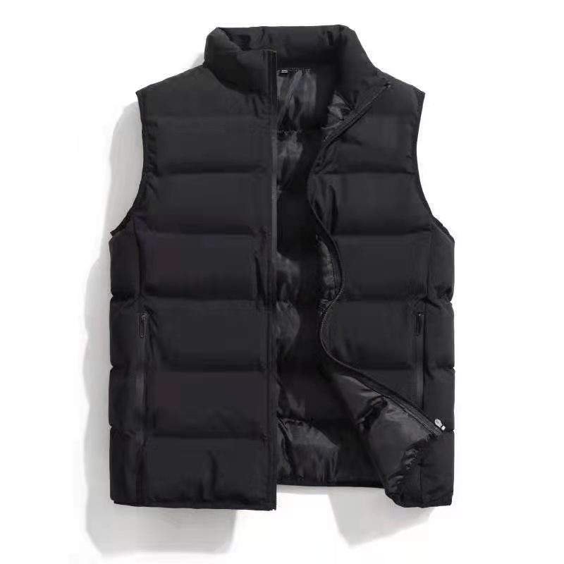 Custom Logo Printing Men's Waistcoats Women Blank Plain Casual Basic Winter Sleeveless Vest Jacket