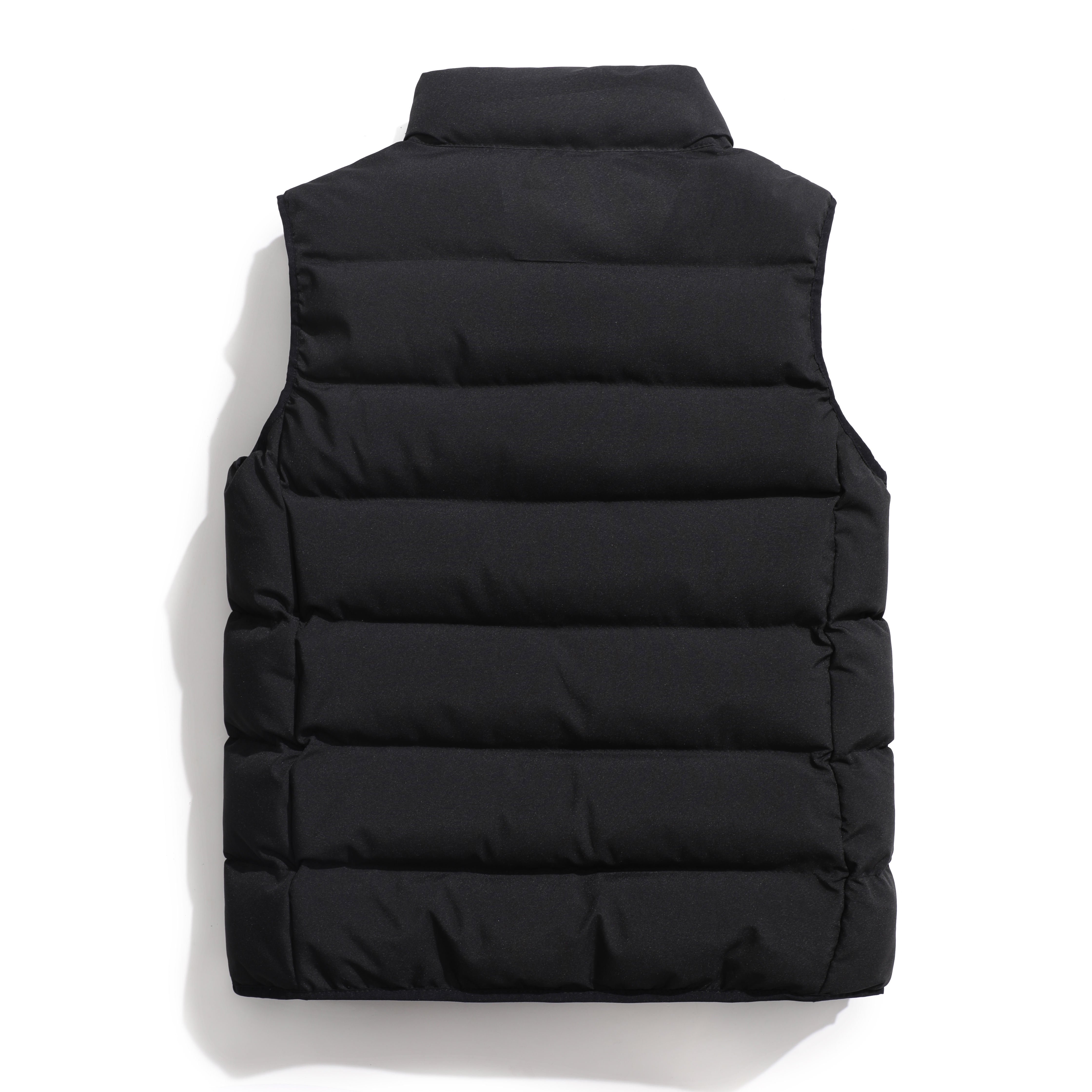 Custom Logo Printing Men's Waistcoats Women Blank Plain Casual Basic Winter Sleeveless Vest Jacket