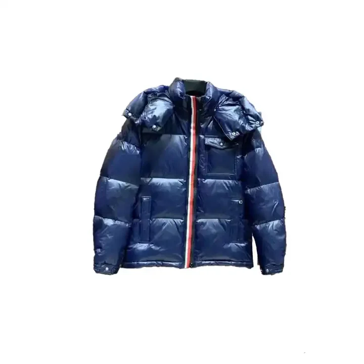 2024 Winter Custom Logo Fashion Thick Coats Padded Hooded Men Down Varsity Windbreaker Men's Jackets