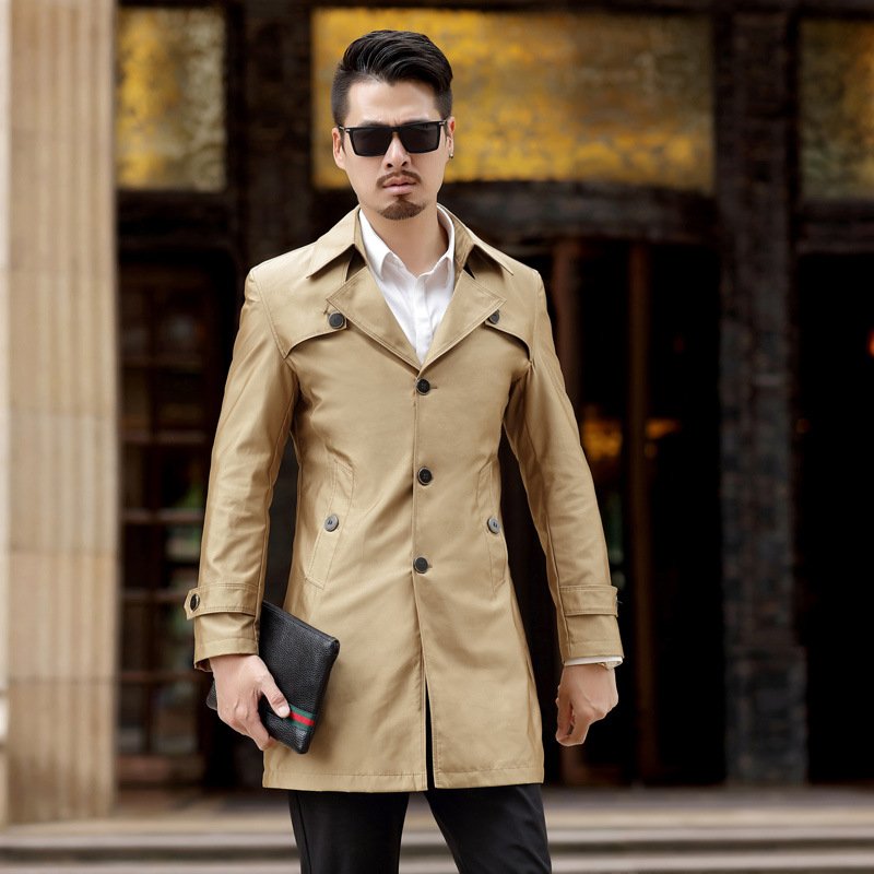 Men's Long Business Casual Coat Winter Oversized Quilted Jacket Wrinkle Resistant Canvas Fabric clothing men's coats