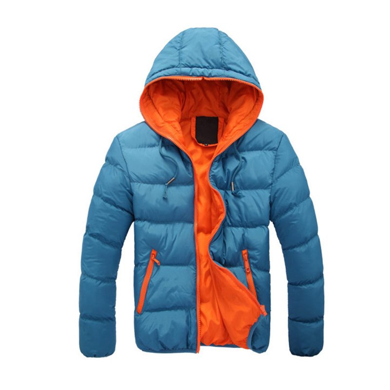 2024 Winter Custom logo Fashion Thick Coats Padded Hooded Men Down Varsity Windbreaker Men's Jackets