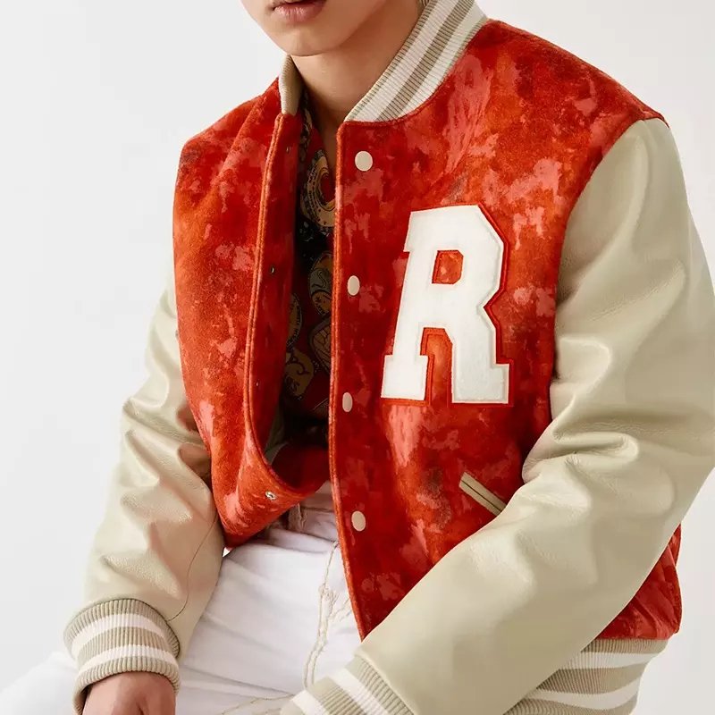 Wholesale Men Custom Cotton Button Up Mens Sherpa Jackets For Winter Mens Plus Size Bomber Jacket Varsity Jackets