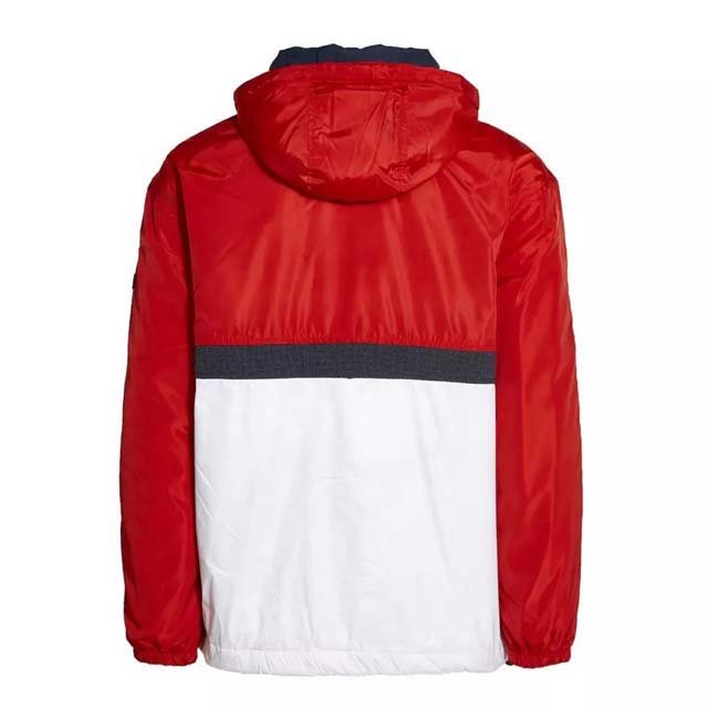 Customized Logo 2024 New Design Cheap Casual Rain Jackets For Men's Clothing Polyester Cotton Nylon Block Color High Street 500g