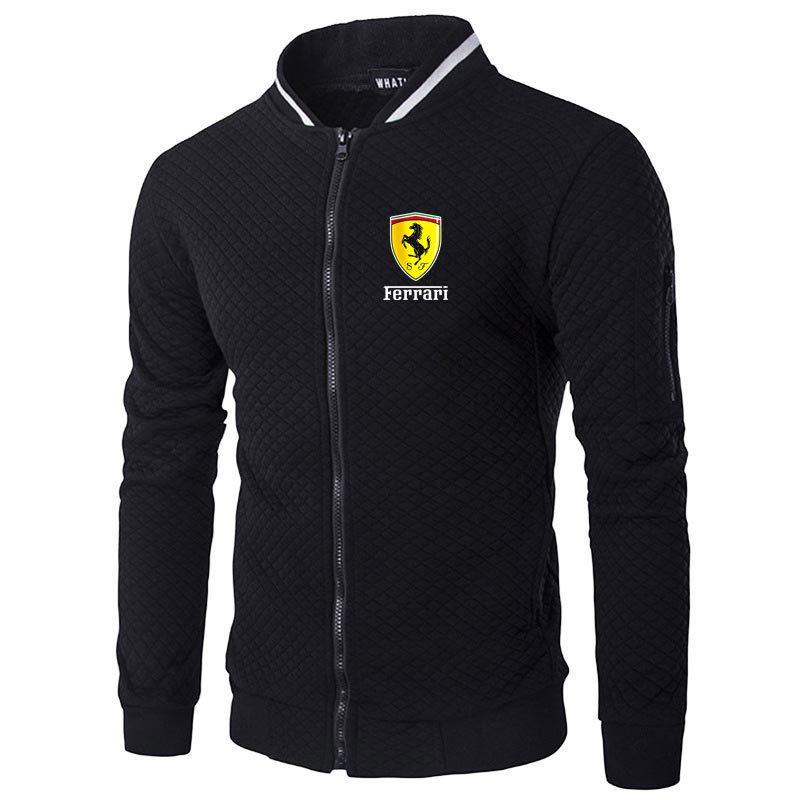 Men's jacket zipper hoodie men's fashion hot selling long sleeved letter printed sportswear high neck jacket men's streetwear