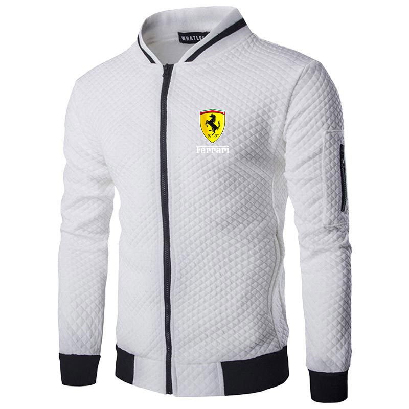 Men's jacket zipper hoodie men's fashion hot selling long sleeved letter printed sportswear high neck jacket men's streetwear